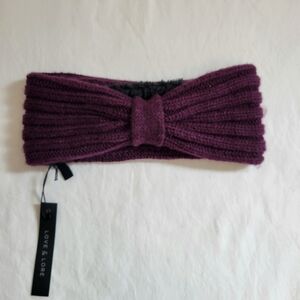 Love & Lore Alpaca Headband Ear Warmers Purple Athleisure Outdoor Warm Winter